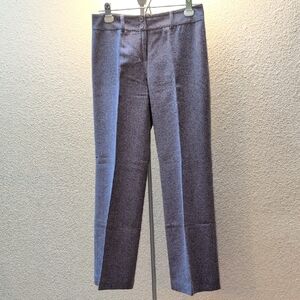 Ann Taylor Deep Purple Wool-Blend Pants